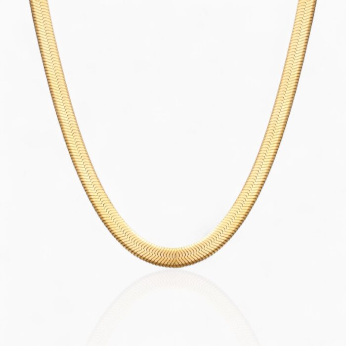 Gold Snake Necklace - Image 1