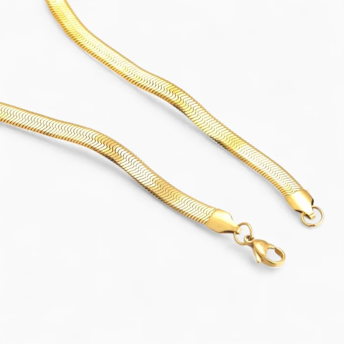 Gold Snake Necklace - Image 3