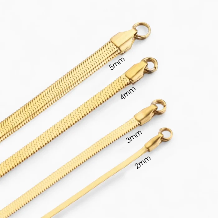 Gold Snake Necklace - Image 4