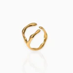 Golden Wave Ring